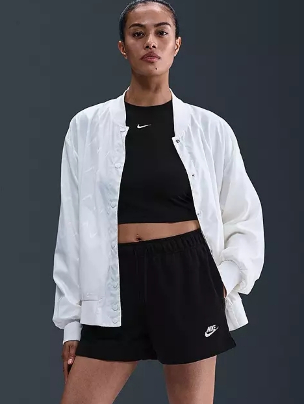 Nike Women's Sportswear Club Fleece Mid-Rise Shorts – Black